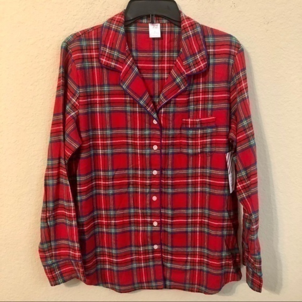 North Pole Trading Co. Christmas Pajama Top NWT